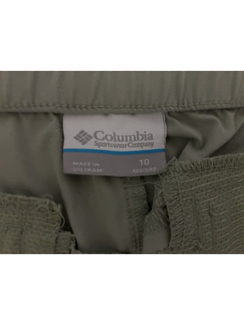 Columbia Women’s Size 10 Regular Sage Green Stretch Hiking Outdoor Cargo Pants - Picture 4 of 7